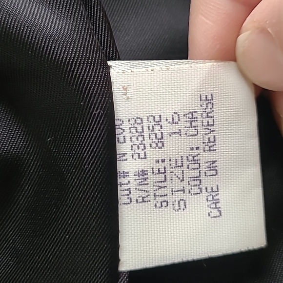 Vintage Kristen Blake Black and Grey Herringbone Union Made Wool Coat - Size 16 - Picture 8 of 10